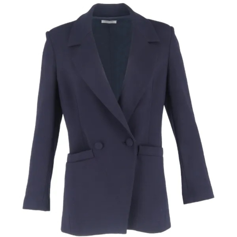 ANINE BING double-breasted blazer navy size Medium